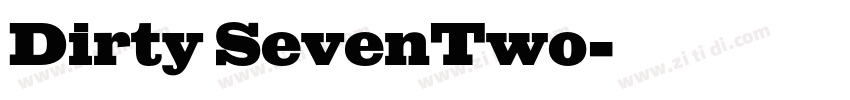 Dirty SevenTwo字体转换
